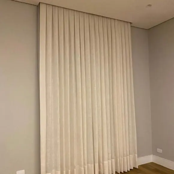 Cortina franzida quarto sob medida — Maravilha Cortinas Ibitinga SP