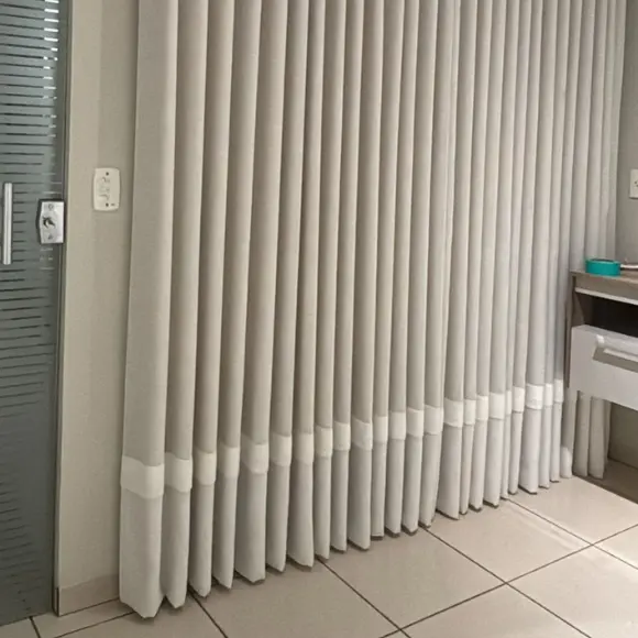 Cortina wave no tubo sala — Maravilha Cortinas Ibitinga SP